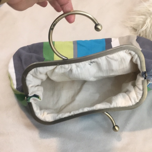 🔥HP🔥Retro 50's vintage inspired bag, colorful stripe - Picture 4 of 5